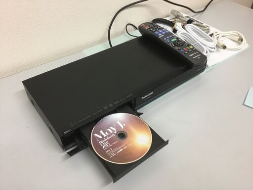 ?【美品】パナソニック 500GB 1チューナー ブルーレイレコーダー ブラック DIGA DMR-BR580-K「管理No13」