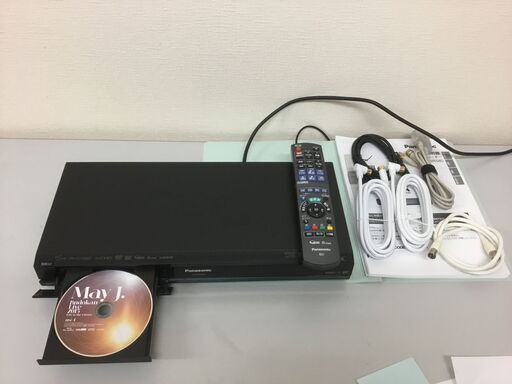 ?【美品】パナソニック 500GB 1チューナー ブルーレイレコーダー ブラック DIGA DMR-BR580-K「管理No13」
