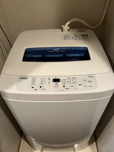 洗濯機 ハイアール 2019年 中古