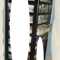 21.クリア チェスト 透明 10段棚 黒　1300円の画像