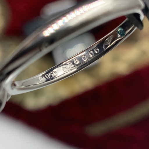 Pt950 プラチナ950 ダイヤモンド　リング　2.8g D0.28ct ピンクサファイヤ　0.06ct