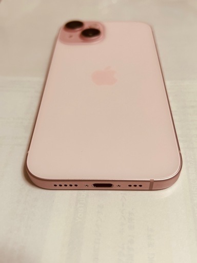 iPhone15 ピンク　100% 極美品