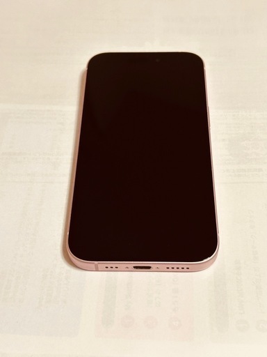 iPhone15 ピンク　100% 極美品