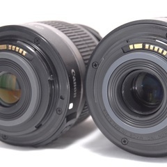 Canon レンズ 標準レンズ 18-55mm 望遠レンズ 55-250mmの画像