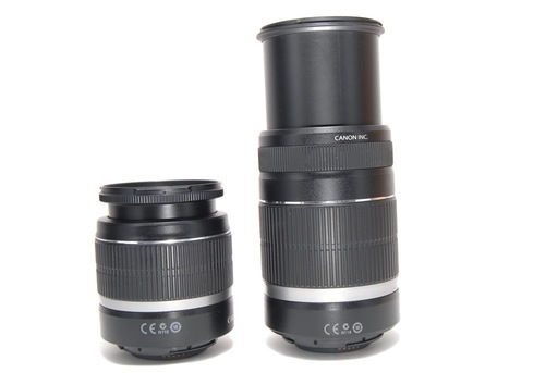 Canon レンズ 標準レンズ 18-55mm 望遠レンズ 55-250mm