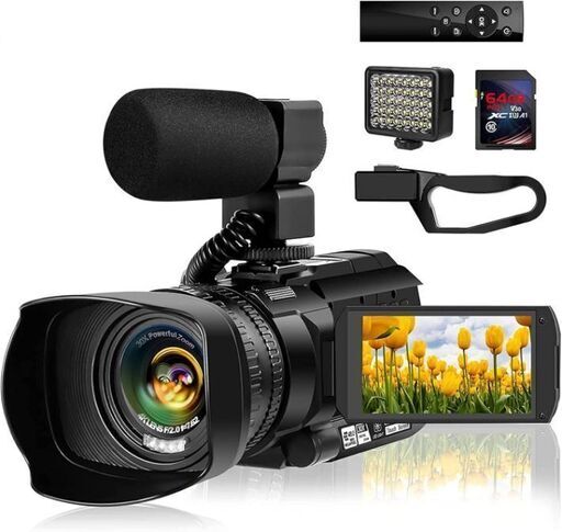 【中古美品】Youtube撮影にオススメ！Wi-Fiなど多機能4Kビデオカメラ