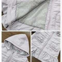 フード付き中綿コート　ピンク【used110】の画像