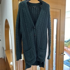 Banana Republic バナナリパブリック　ディープグリーンカーディガンの画像