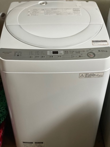 送料・設置込み可　洗濯機　6kg SHARP 2017年【分解クリーニング済み】