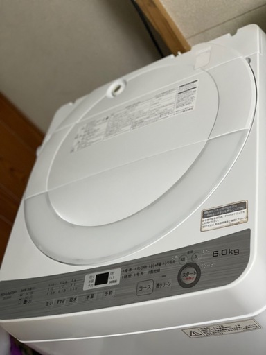 送料・設置込み可　洗濯機　6kg SHARP 2017年【分解クリーニング済み】