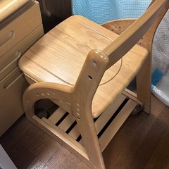決定しました【現地引取り限定】コイズミ学習机セット　オーク系ナチュラルウッドの画像