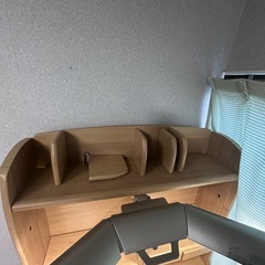 決定しました【現地引取り限定】コイズミ学習机セット　オーク系ナチュラルウッドの画像