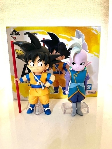 ドラゴンボール　フィギュア　一番くじ　ダイマ　孫悟空　ベジータ　ブルマ　界王神 小さくなった孫悟空、界王神、ベジータ、ブルマ、ピッコロ
