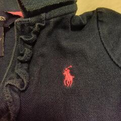 Ralph Lauren ネイビー ポロシャツ 2/2T　80-90？の画像