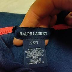 Ralph Lauren ネイビー ポロシャツ 2/2T　80-90？の画像