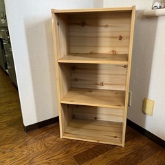 【4/5引取りに来てくれる方限定】カラーボックス  木目調