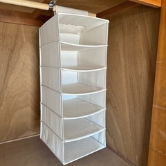 【お渡し先決定】無印良品　ポリエステル麻シャツホルダー6段