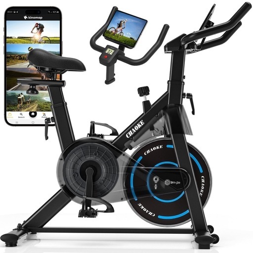 スピンバイクエアロバイク【ZWIFT連動/極静音】 家庭用 ダイエット器具 組み立て簡単 連続120分 シームレスな負荷調節 フィットネスバイク 家族で使える！自宅で楽々ダイエット