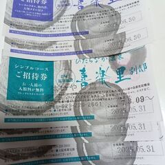 ひたちなか温泉喜楽里別邸ご招待券６枚