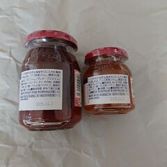 明治屋　つぶつぶイチゴジャム ３４０ｇ、とろけるアンズジャム １６０ｇ 未開封　新品の画像