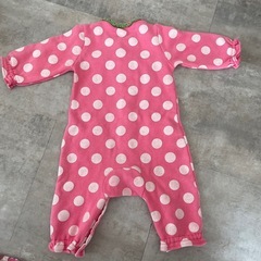 ロンパース　カバーオール　裏起毛　80サイズ　ベビー服の画像