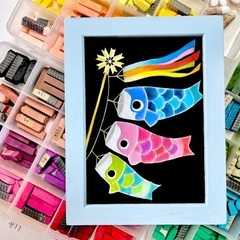 チョークアートで春を彩ろう♪の画像