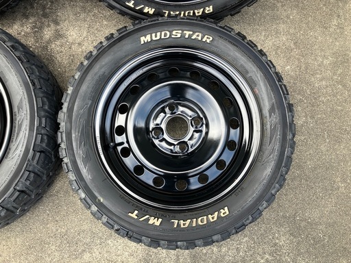 【商談中】ナンカン MUD STAR RADIAL M/T 165/65R14 & 鉄ホイール14インチ タイヤホイール4本セット 中古品