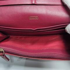 COACH コーチ 長財布 キャンバスレザー 比較的綺麗な商品の画像