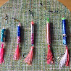 サケ投げ釣りオリジナル仕掛け　５セット