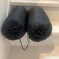 寝袋　2つセット　ダイソーの画像