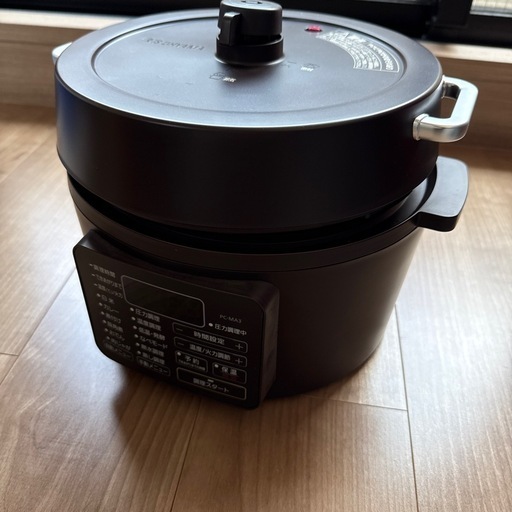 アイリスオーヤマ　電気圧力鍋　3.0L 新品 電気圧力鍋 3.0L PMPC-REMA3-H 自動メニュー15種類 ダークグレー