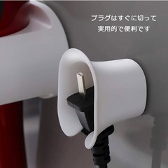 新品✨ドライヤーホルダー 壁掛け 小物収納 穴開け不要 タオルホルダー グレーの画像