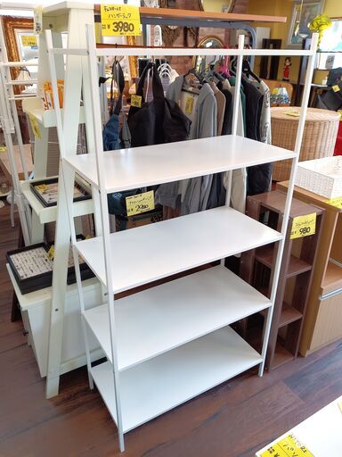 IKEA　4段オープンシェルフ　サイズ（約）幅79.5×奥38×高156.5　　■近隣配送無料 買取GO‼　栄和店