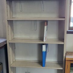 スチール製本棚（W80＊L25＊H155cm）　中古　取りに来て...