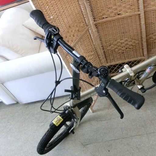 折りたたみ自転車 20インチ ハマー 6段切り替え HUMMER ゴールド系