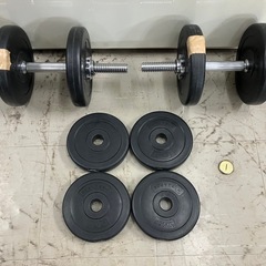 O2503-684 BODYTECH 組み立て式ダンベル キズ汚れ有り ※ガムテープ部分、少し穴が空いていますの画像