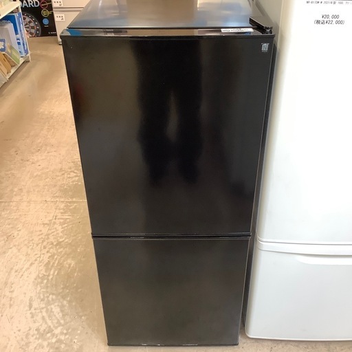 2ドア冷蔵庫