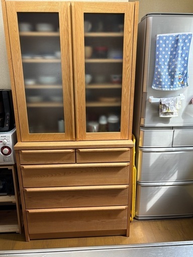 【お値下げ】大川家具　食器棚