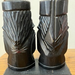 北海道木彫りアイヌ人形の画像