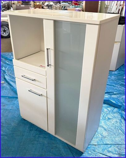 【￥10000-】ニトリ レンジボード キッチンカウンター 食器棚 収納