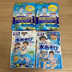 グーン、ムーニー　水遊び用パンツビッグサイズ3枚入り4袋