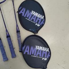 YAMAHA YB-16DX バドミントンラケット3本 パープル ブルー ガッドケース2枚付 ヤマハの画像