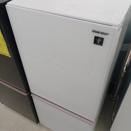 ★ジモティー割あり★2ドア冷蔵庫　137L　SHARP　SJ-GD14E-W　2019年製　WH　 高さ(H)112.5cm× 幅(W)48cm× 奥行(D)60cm
