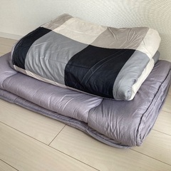 決まりました【差し上げます】未使用に近い来客用ふとん2点セット（...