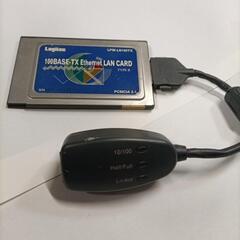 PCカード　有線LAN　3枚セットの画像