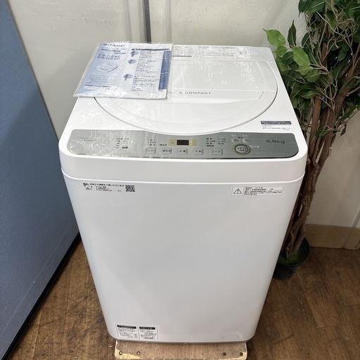 I554 ? SHARP 洗濯機 （5.5㎏） ⭐動作確認済⭐クリーニング済