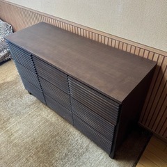 チェスト、衣類収納、タンス　120cmの画像