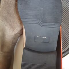 スウェード素材ハーフブーツ　グレー色　サイズ26.0㎝　ワイズ（巾）2.5E～3E　ちょっと細めです。　made in ITALYの画像