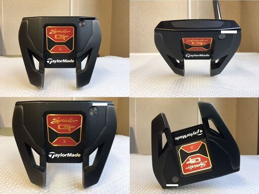 【プロ支給品・美品・良品】　TaylorMade/テーラーメイド　SPIDER GT BLACK SB/スパイダー GT ブラック シングルベント パター　スチール