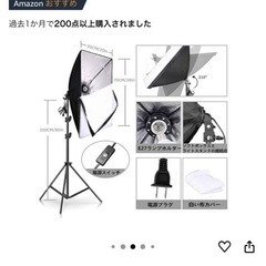 撮影用の照明/ライト　2個セットの画像